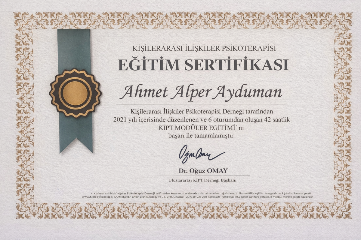 Kişiler Arası İlişkiler Psikoterapisi